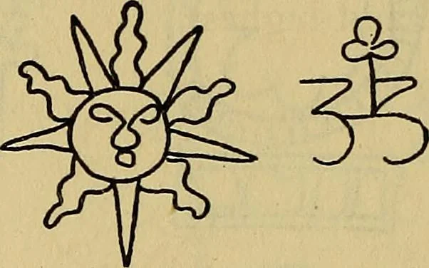 An illustration from The lost language of symbolism : an inquiry into the origin of certain letters, words, names, fairy-tales, folklore, and mythologies, 1912, leaf 157