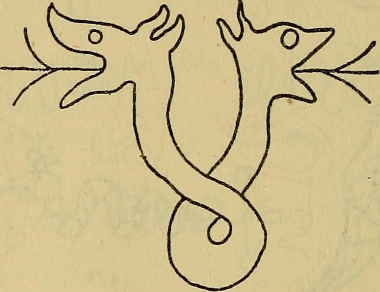 An illustration from The lost language of symbolism : an inquiry into the origin of certain letters, words, names, fairy-tales, folklore, and mythologies, 1912, leaf 217
