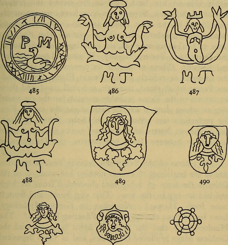 An illustration from The lost language of symbolism : an inquiry into the origin of certain letters, words, names, fairy-tales, folklore, and mythologies, 1912, leaf 224
