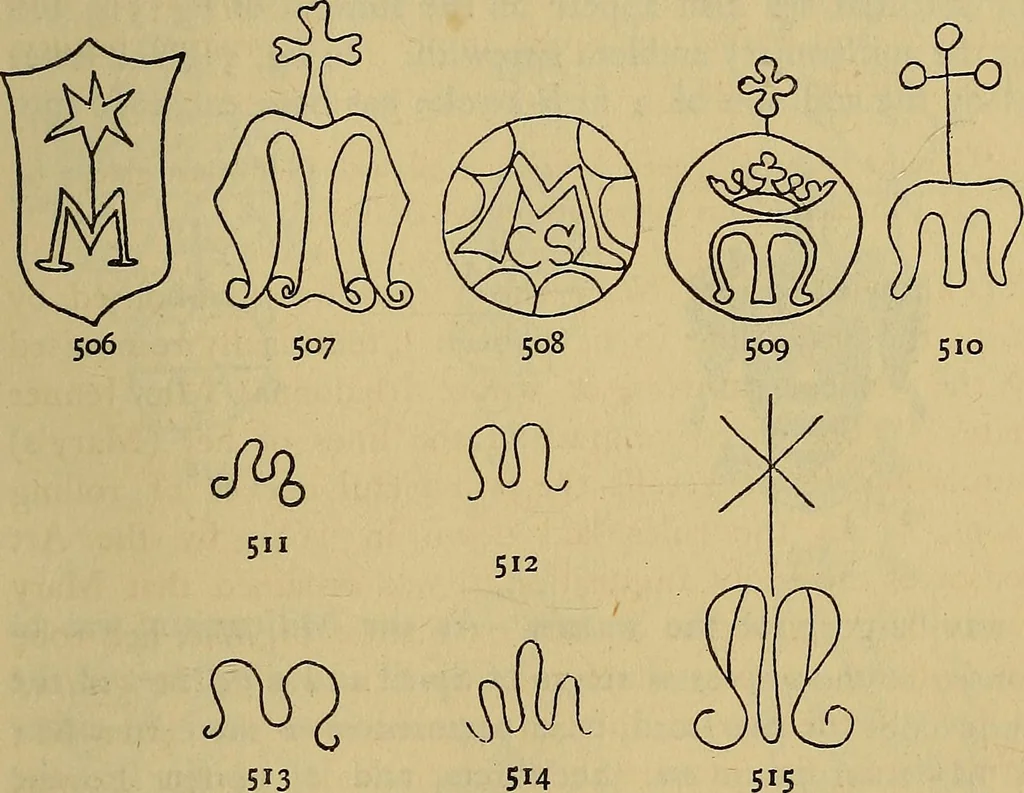 An illustration from The lost language of symbolism : an inquiry into the origin of certain letters, words, names, fairy-tales, folklore, and mythologies, 1912, leaf 252