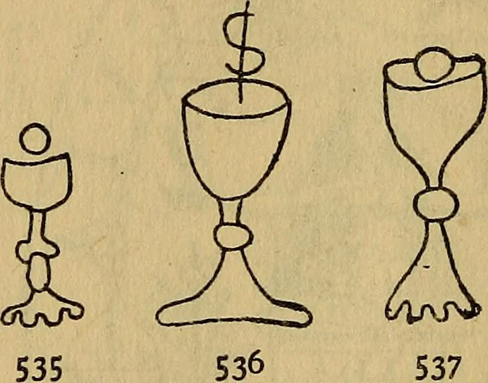 An illustration from The lost language of symbolism : an inquiry into the origin of certain letters, words, names, fairy-tales, folklore, and mythologies, 1912, leaf 261