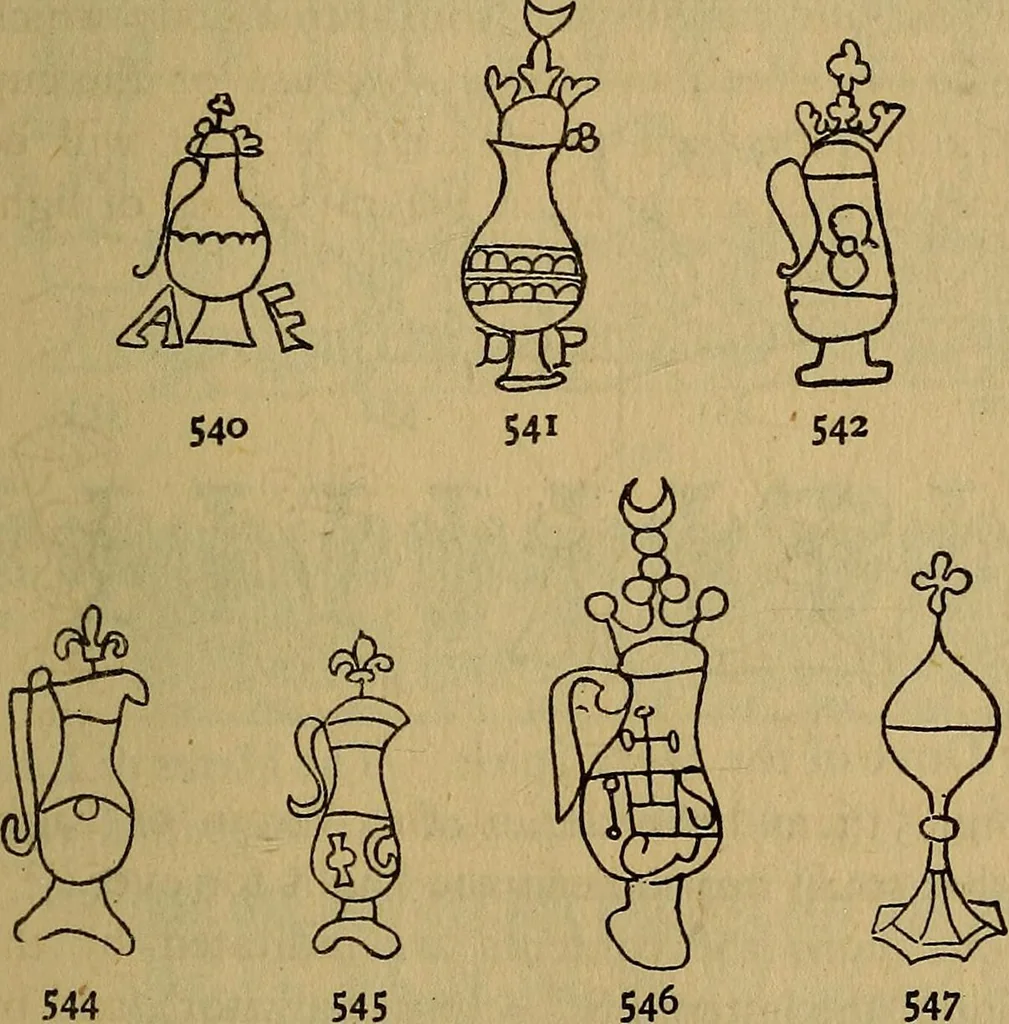 An illustration from The lost language of symbolism : an inquiry into the origin of certain letters, words, names, fairy-tales, folklore, and mythologies, 1912, leaf 262