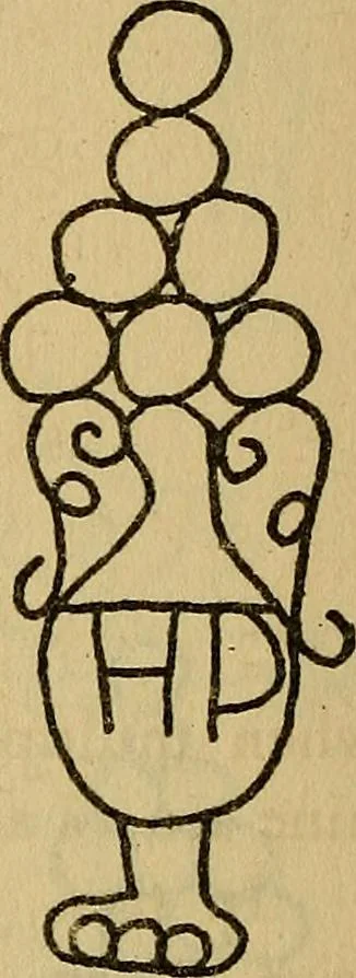 An illustration from The lost language of symbolism : an inquiry into the origin of certain letters, words, names, fairy-tales, folklore, and mythologies, 1912, leaf 267