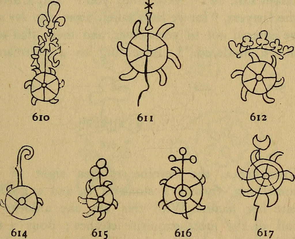 An illustration from The lost language of symbolism : an inquiry into the origin of certain letters, words, names, fairy-tales, folklore, and mythologies, 1912, leaf 276