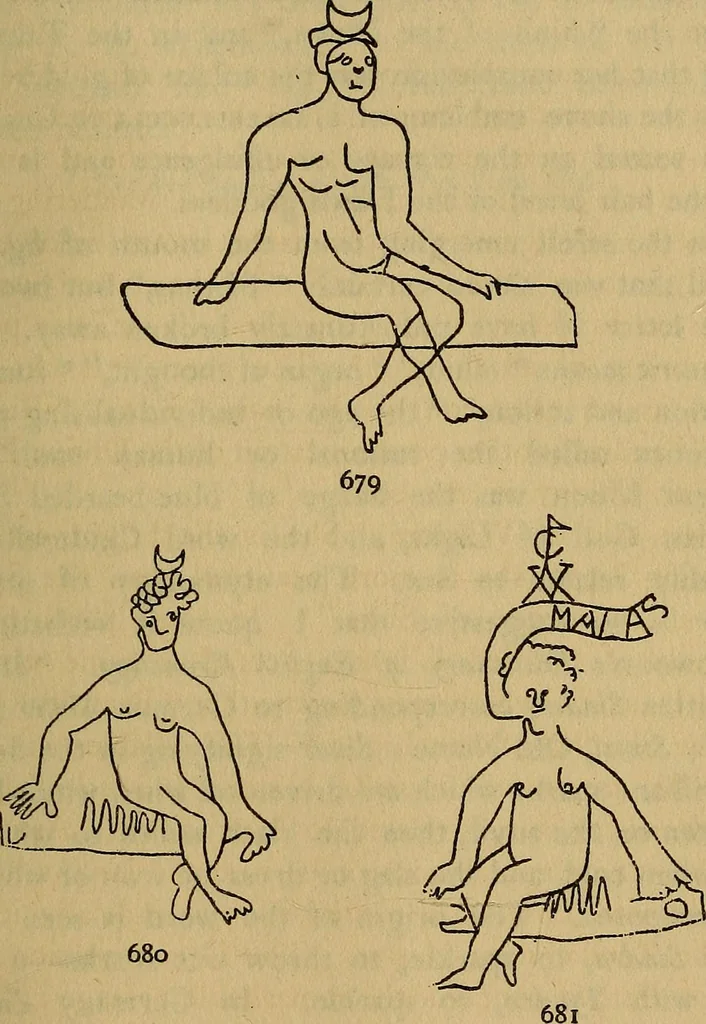 An illustration from The lost language of symbolism : an inquiry into the origin of certain letters, words, names, fairy-tales, folklore, and mythologies, 1912, leaf 300