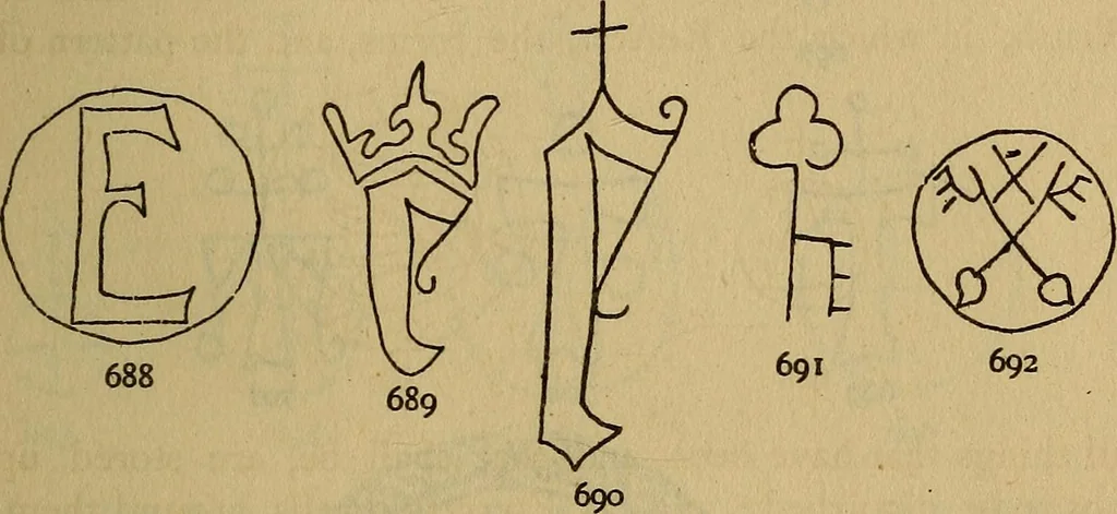 An illustration from The lost language of symbolism : an inquiry into the origin of certain letters, words, names, fairy-tales, folklore, and mythologies, 1912, leaf 306