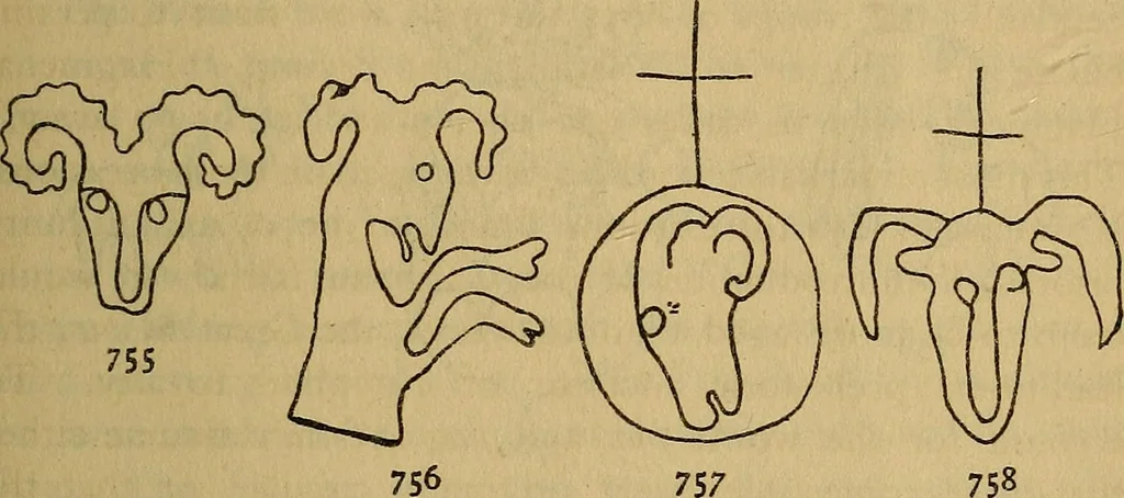 An illustration from The lost language of symbolism : an inquiry into the origin of certain letters, words, names, fairy-tales, folklore, and mythologies, 1912, leaf 360