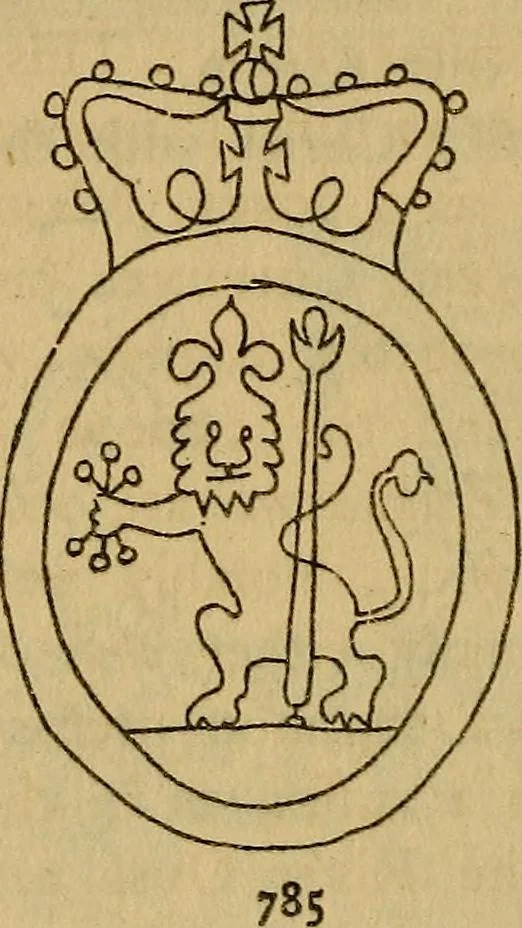 An illustration from The lost language of symbolism : an inquiry into the origin of certain letters, words, names, fairy-tales, folklore, and mythologies, 1912, leaf 381