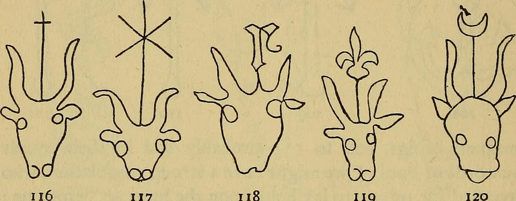 An illustration from The lost language of symbolism : an inquiry into the origin of certain letters, words, names, fairy-tales, folklore, and mythologies, 1912, leaf 65