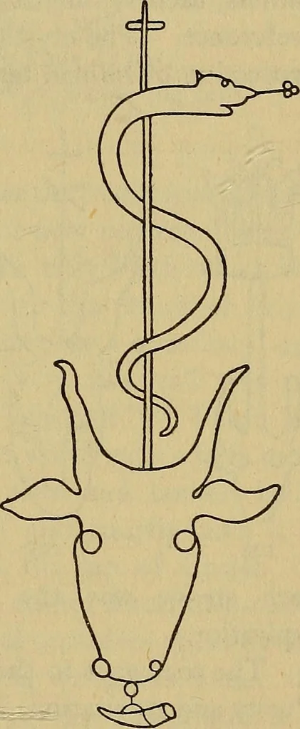 An illustration from The lost language of symbolism : an inquiry into the origin of certain letters, words, names, fairy-tales, folklore, and mythologies, 1912, leaf 66