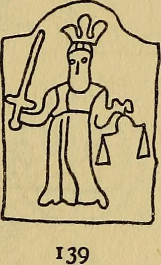 An illustration from The lost language of symbolism : an inquiry into the origin of certain letters, words, names, fairy-tales, folklore, and mythologies, 1912, leaf 73