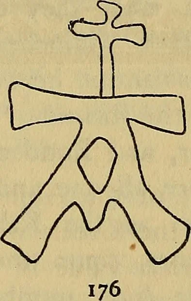 An illustration from The lost language of symbolism : an inquiry into the origin of certain letters, words, names, fairy-tales, folklore, and mythologies, 1912, leaf 87