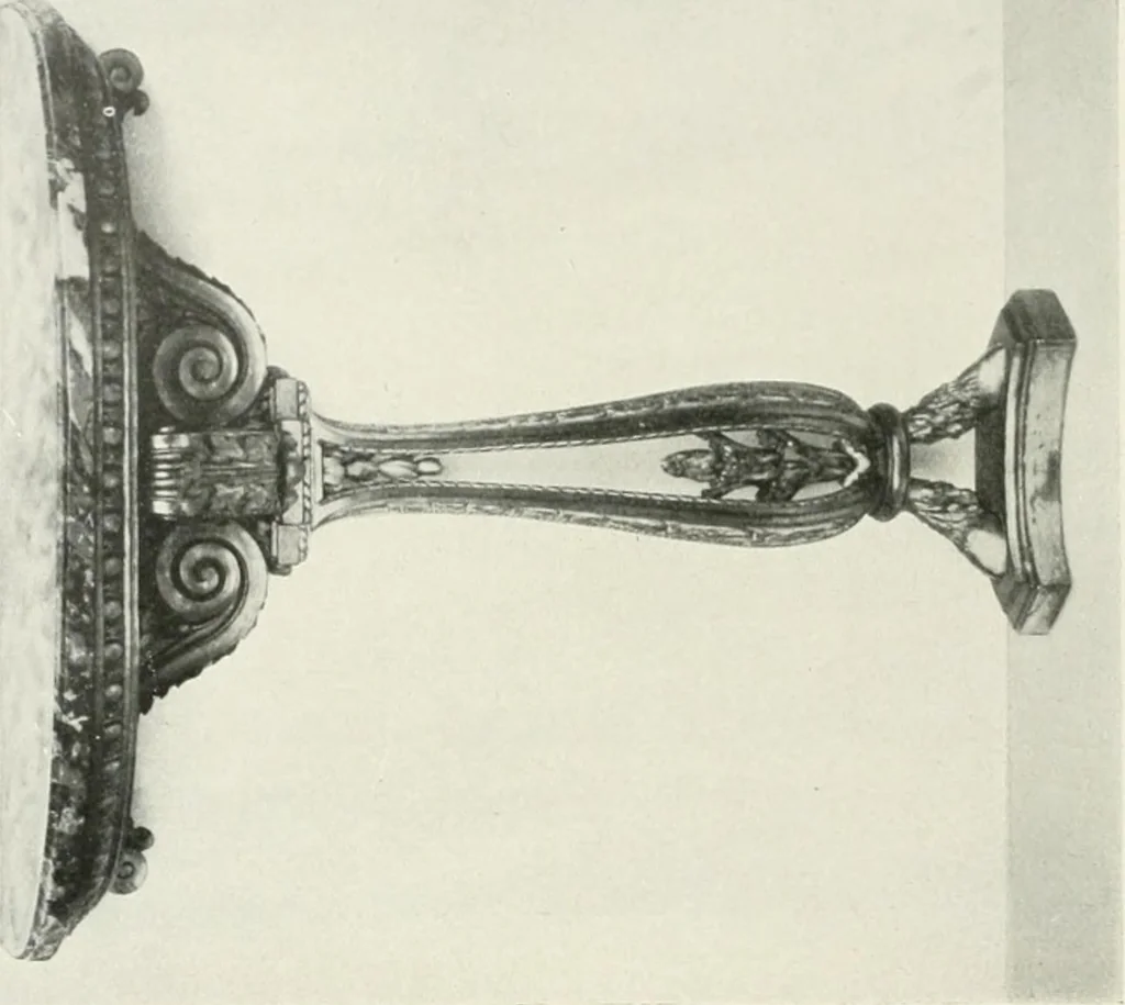 An illustration from Louis XVI furniture, 1913, leaf 103