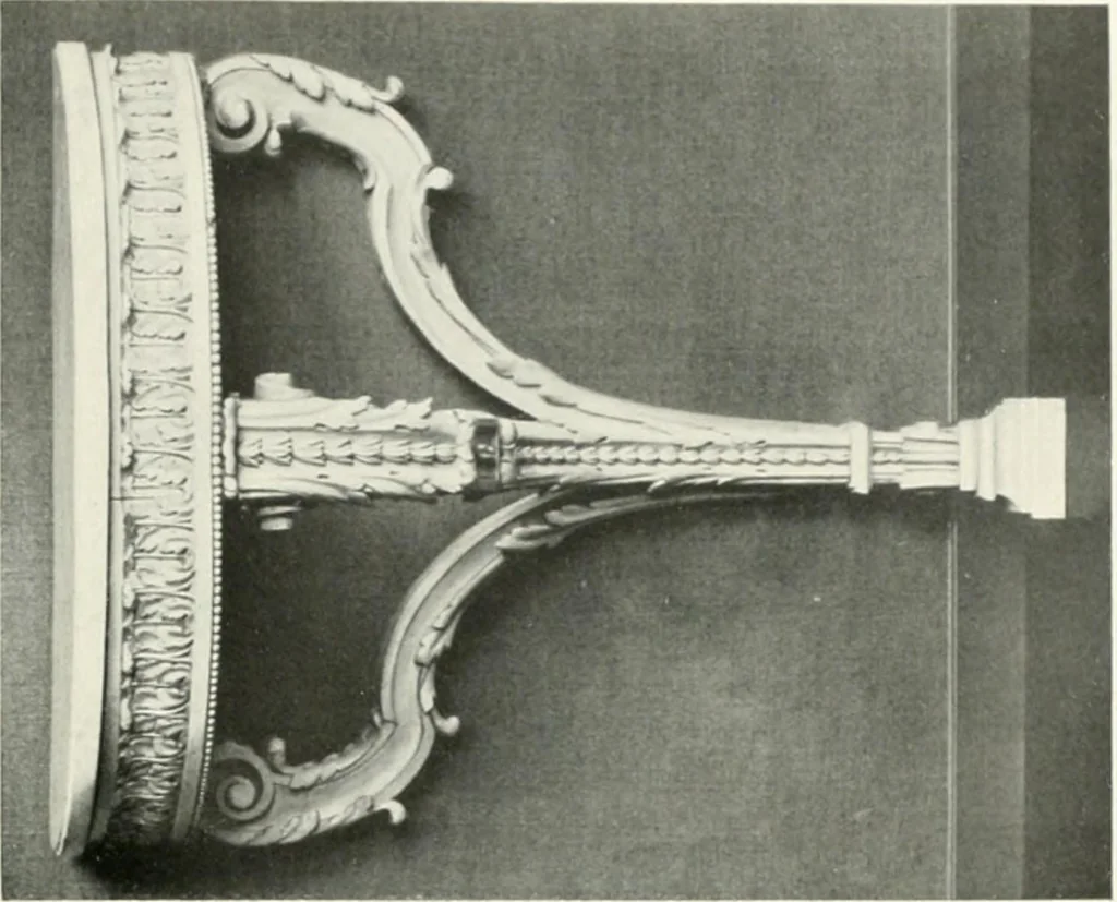 An illustration from Louis XVI furniture, 1913, leaf 104