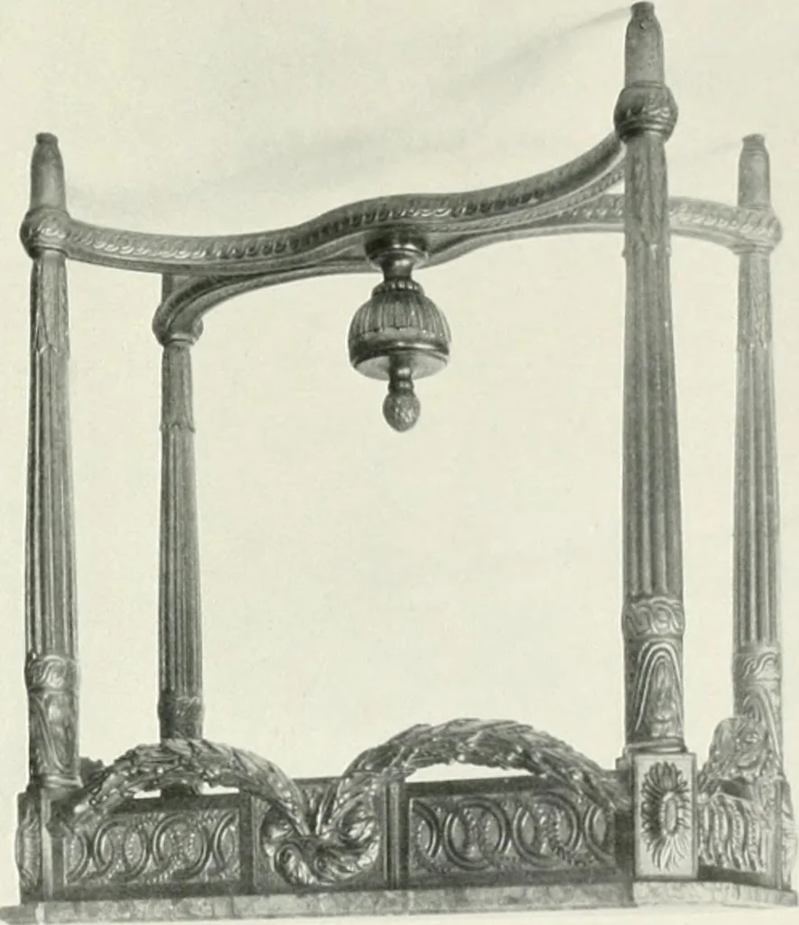 An illustration from Louis XVI furniture, 1913, leaf 105