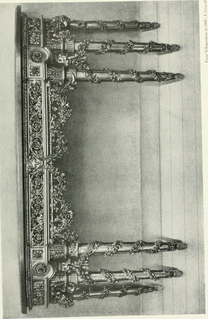 An illustration from Louis XVI furniture, 1913, leaf 108