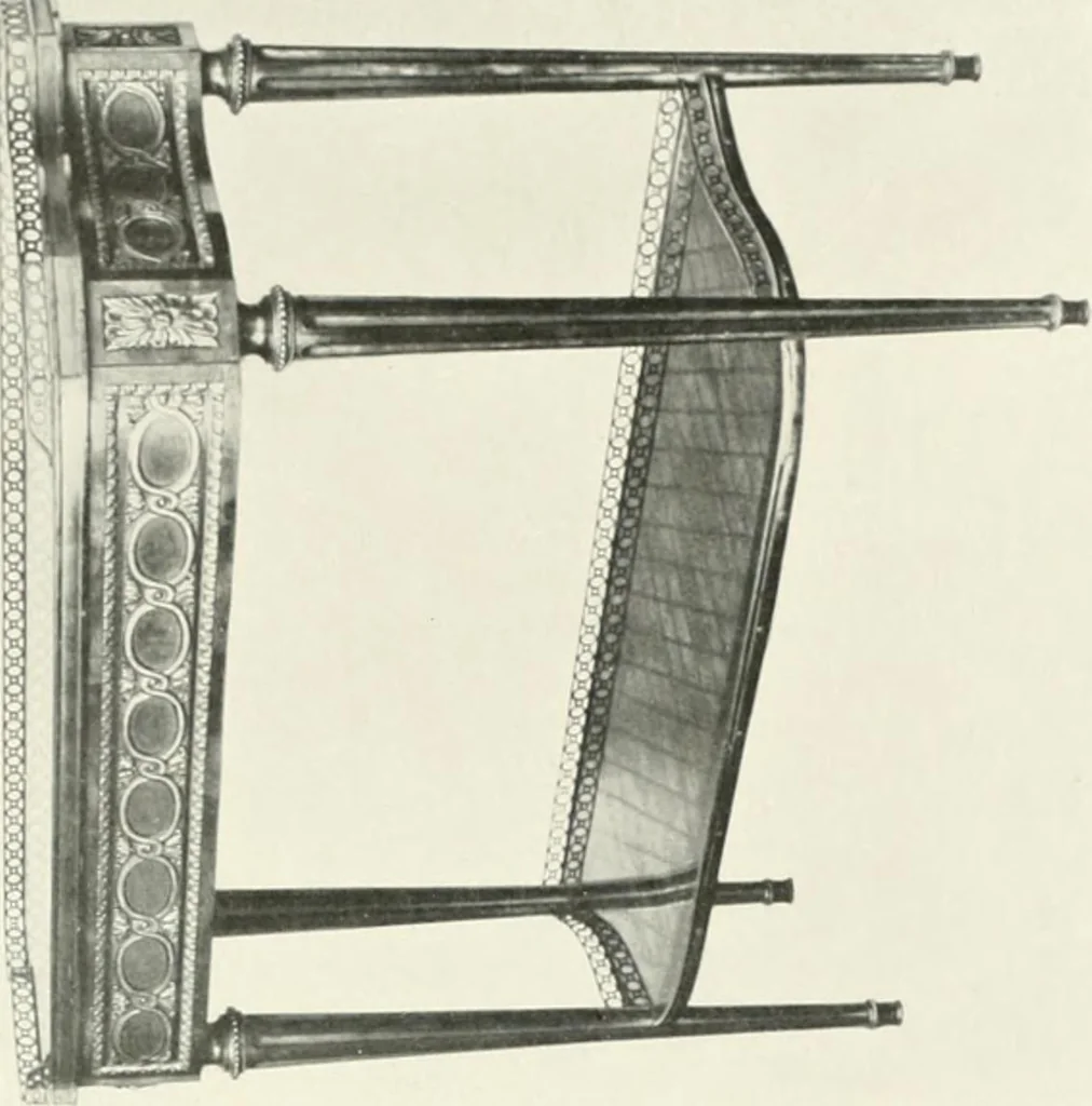An illustration from Louis XVI furniture, 1913, leaf 114