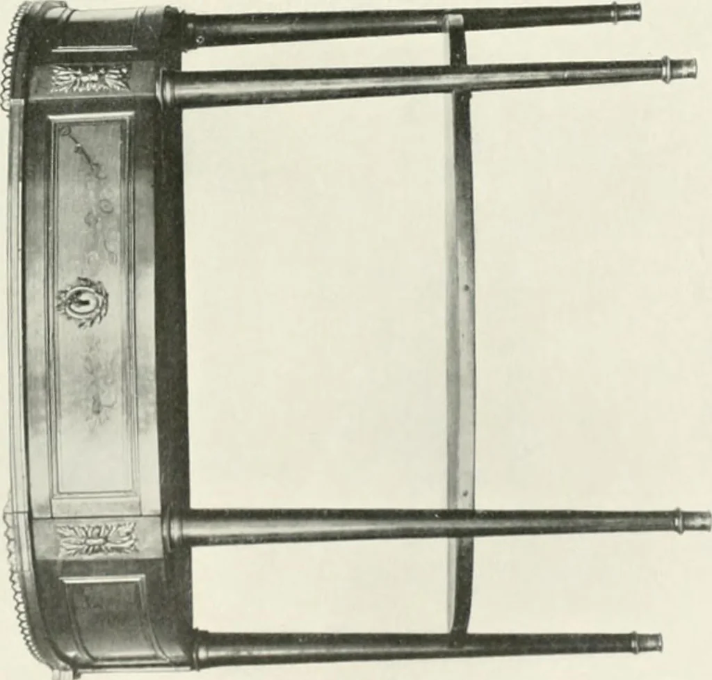 An illustration from Louis XVI furniture, 1913, leaf 114