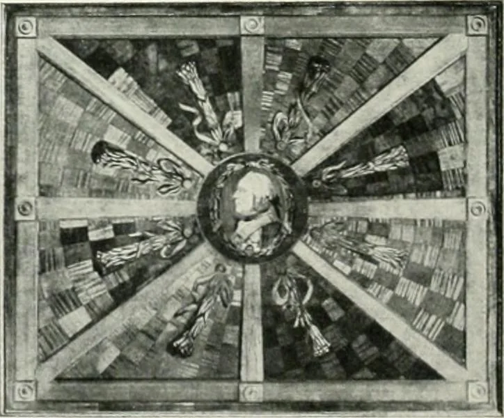 An illustration from Louis XVI furniture, 1913, leaf 115
