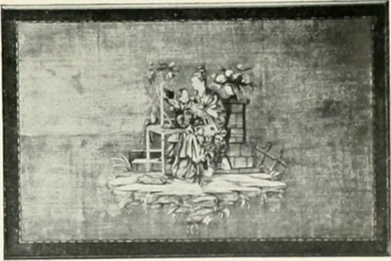 An illustration from Louis XVI furniture, 1913, leaf 116