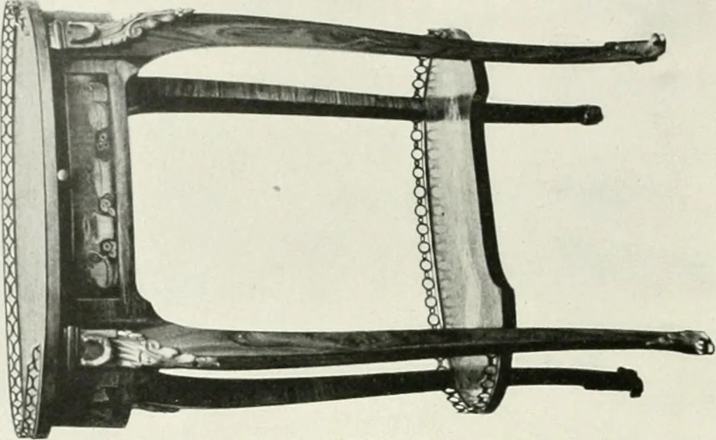 An illustration from Louis XVI furniture, 1913, leaf 121