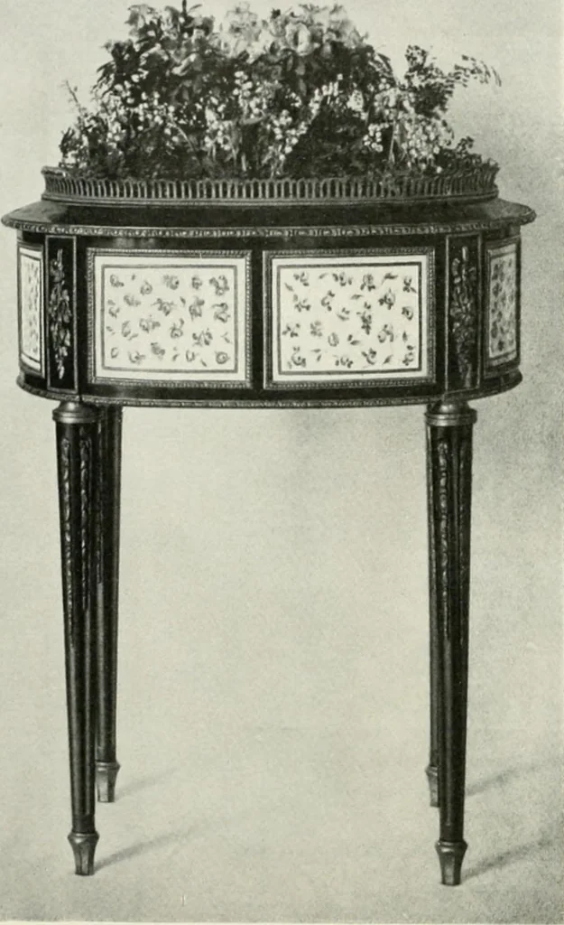 An illustration from Louis XVI furniture, 1913, leaf 123