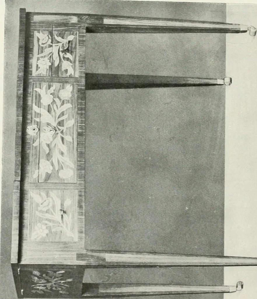 An illustration from Louis XVI furniture, 1913, leaf 125