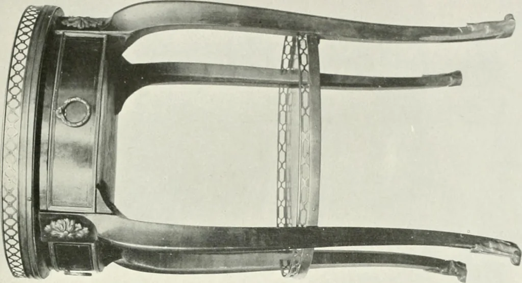 An illustration from Louis XVI furniture, 1913, leaf 126