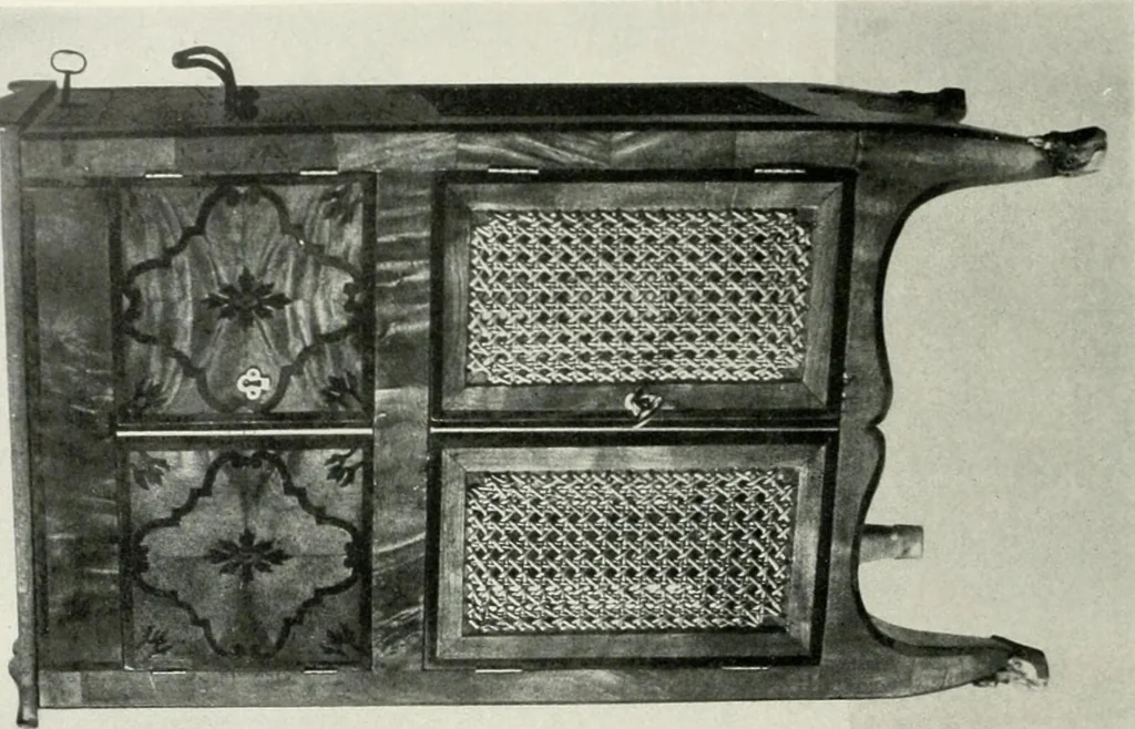An illustration from Louis XVI furniture, 1913, leaf 127