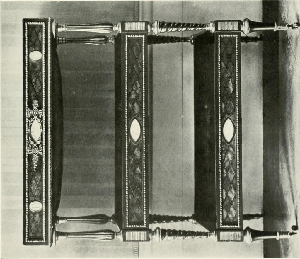 An illustration from Louis XVI furniture, 1913, leaf 128