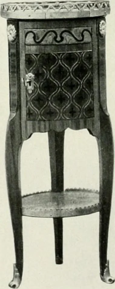 An illustration from Louis XVI furniture, 1913, leaf 129