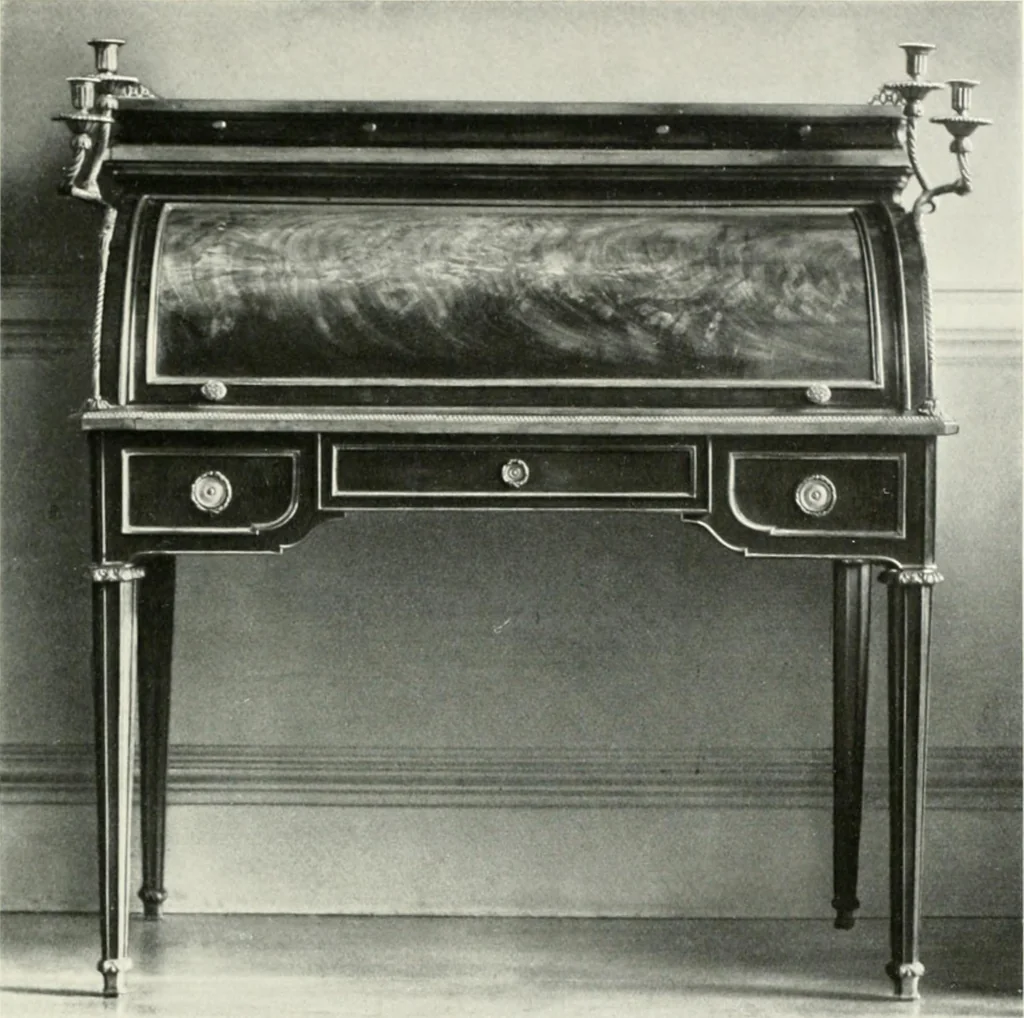 An illustration from Louis XVI furniture, 1913, leaf 142