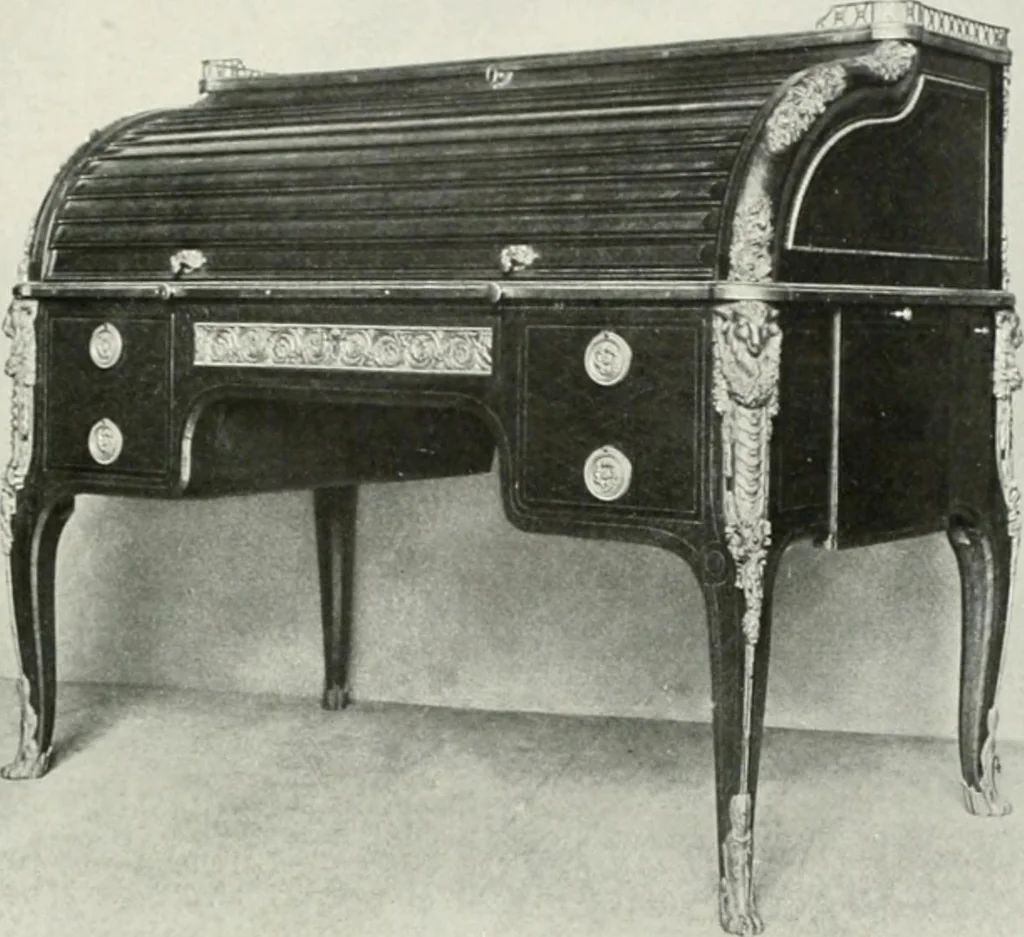 An illustration from Louis XVI furniture, 1913, leaf 146