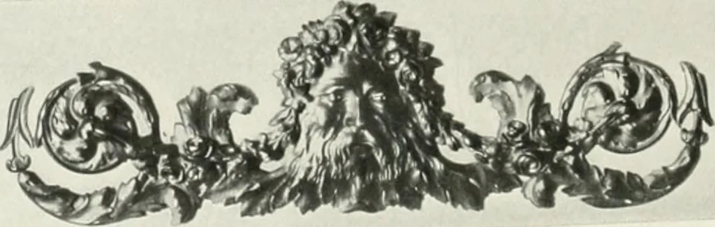 An illustration from Louis XVI furniture, 1913, leaf 149