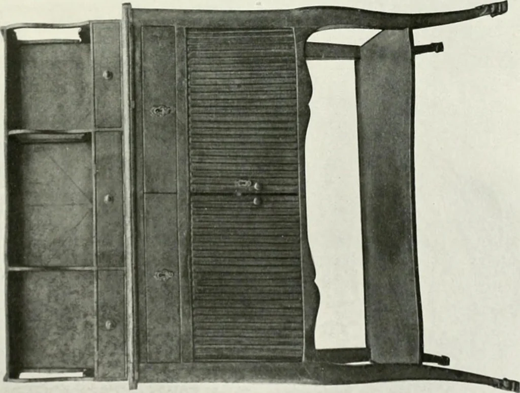 An illustration from Louis XVI furniture, 1913, leaf 162