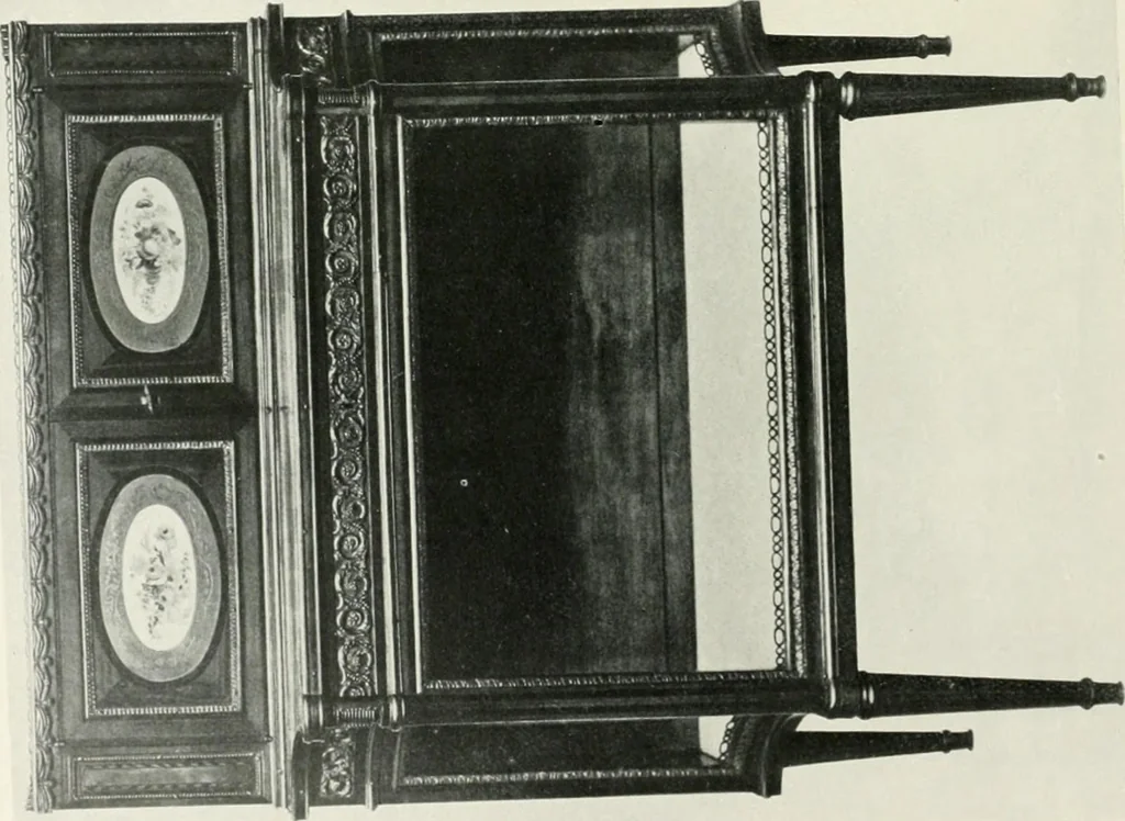 An illustration from Louis XVI furniture, 1913, leaf 163