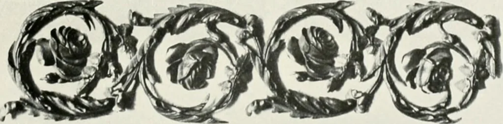 An illustration from Louis XVI furniture, 1913, leaf 184