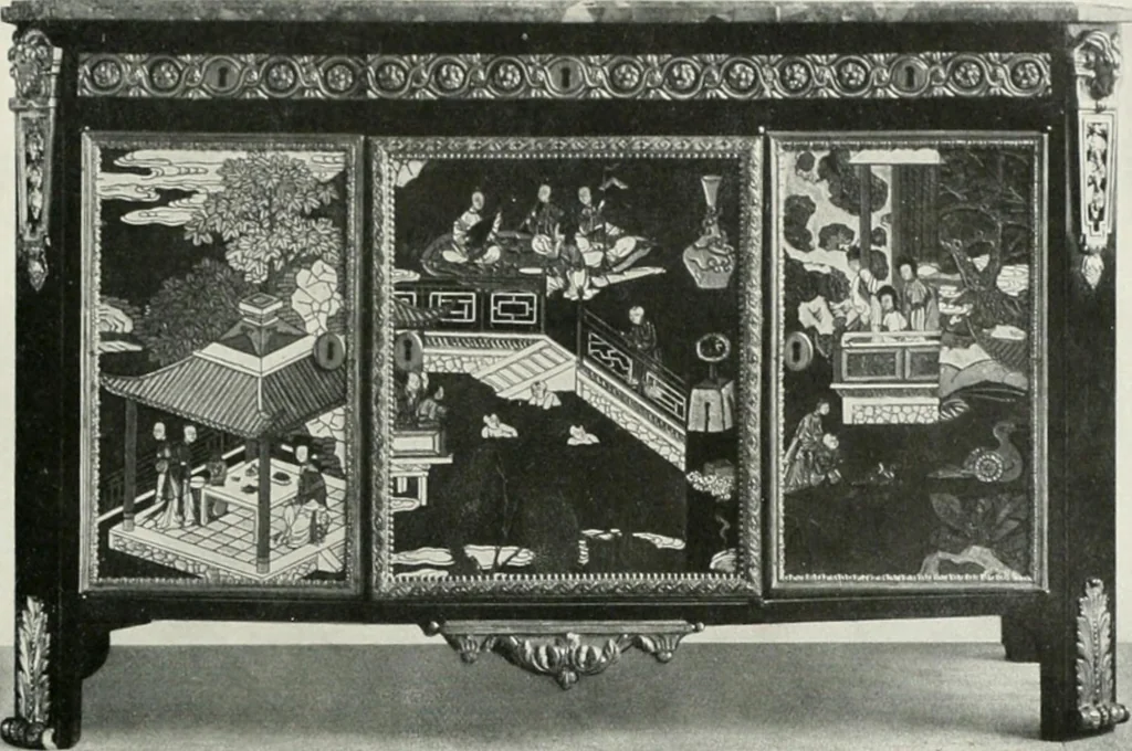 An illustration from Louis XVI furniture, 1913, leaf 194
