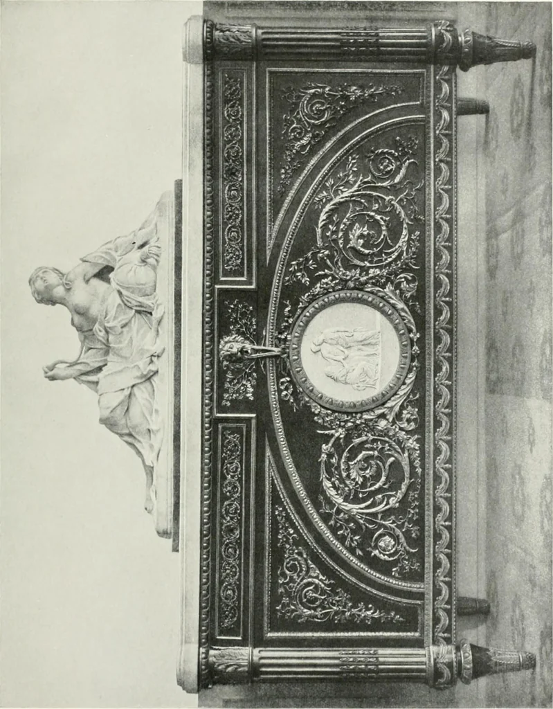 An illustration from Louis XVI furniture, 1913, leaf 204