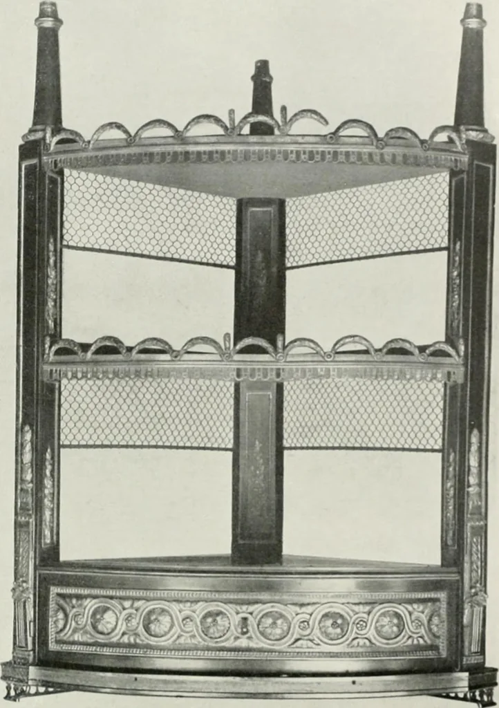An illustration from Louis XVI furniture, 1913, leaf 218