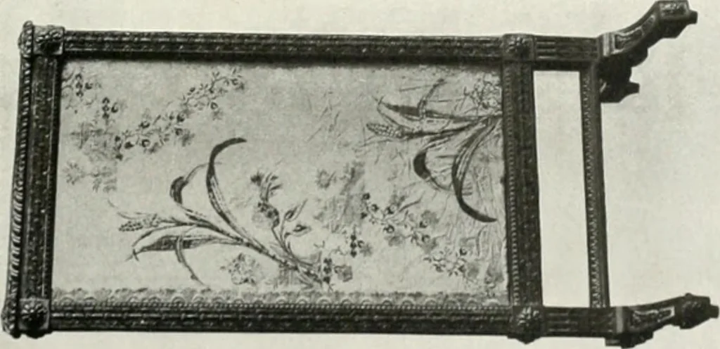 An illustration from Louis XVI furniture, 1913, leaf 220