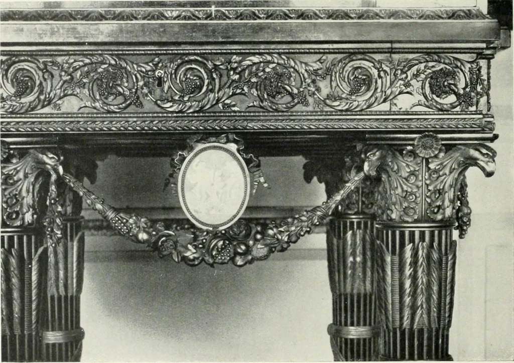 An illustration from Louis XVI furniture, 1913, leaf 231
