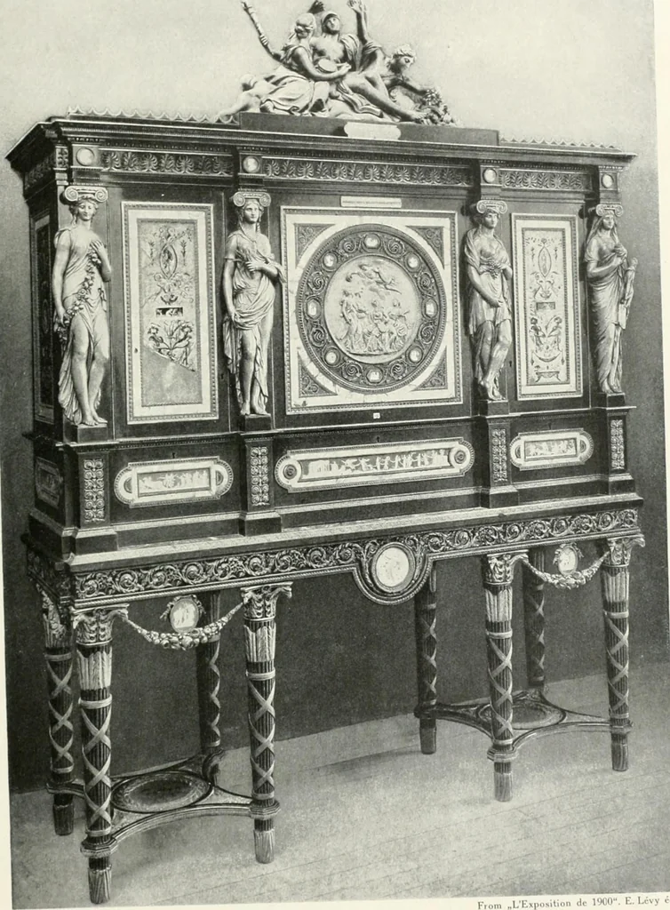 An illustration from Louis XVI furniture, 1913, leaf 232