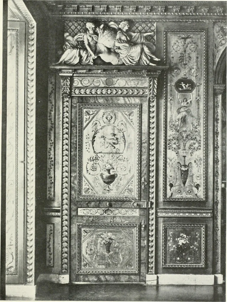 An illustration from Louis XVI furniture, 1913, leaf 24