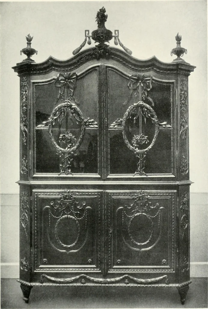 An illustration from Louis XVI furniture, 1913, leaf 240