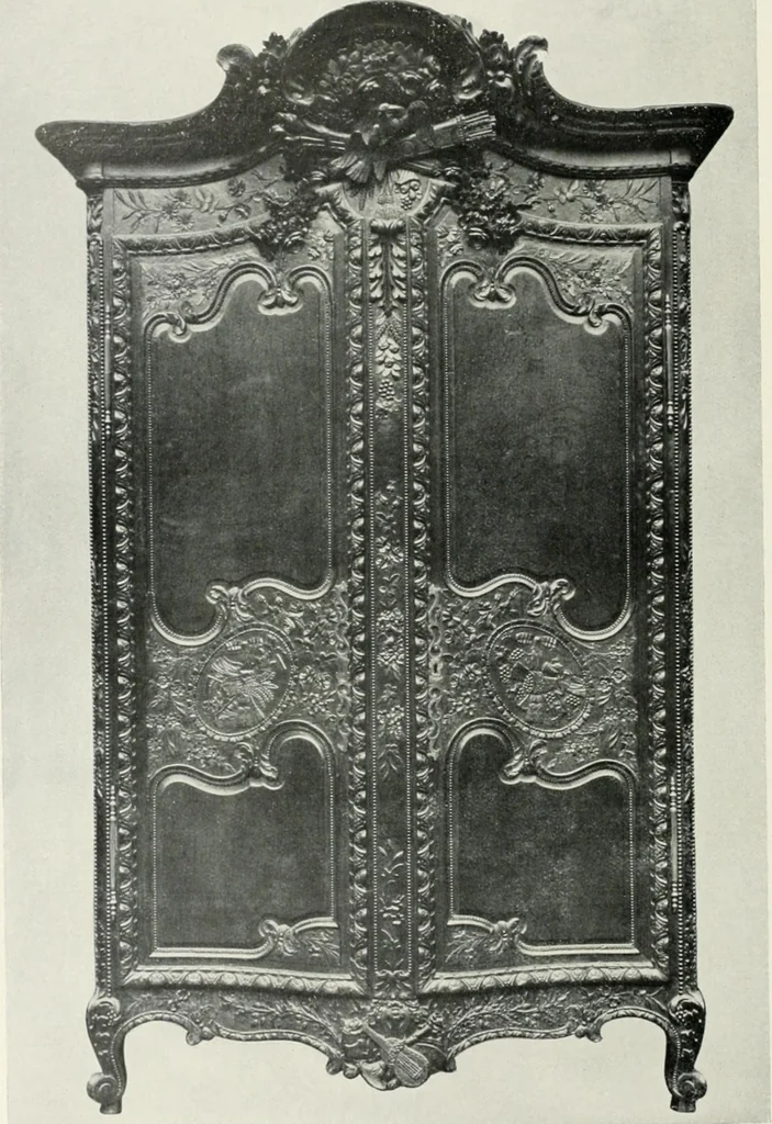 An illustration from Louis XVI furniture, 1913, leaf 243