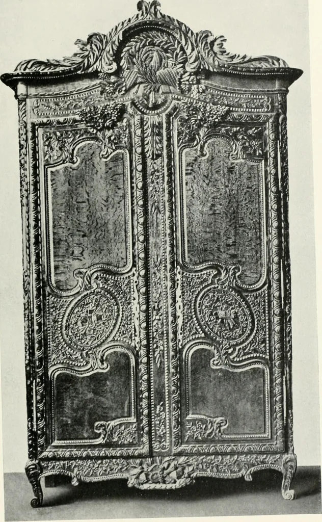 An illustration from Louis XVI furniture, 1913, leaf 244