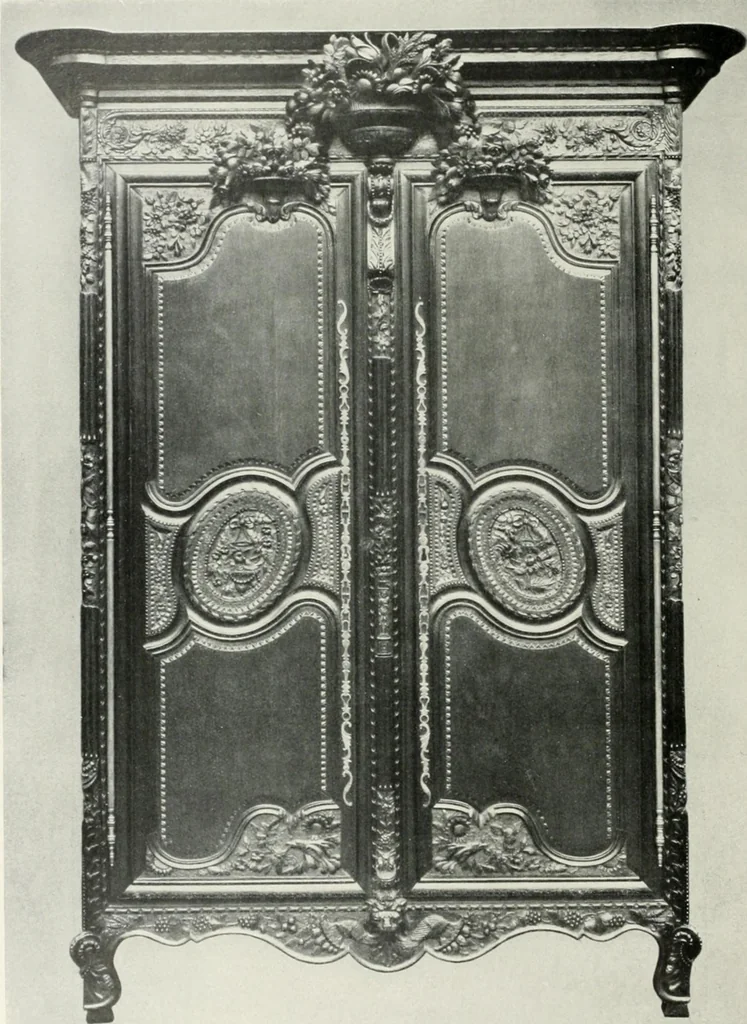 An illustration from Louis XVI furniture, 1913, leaf 245