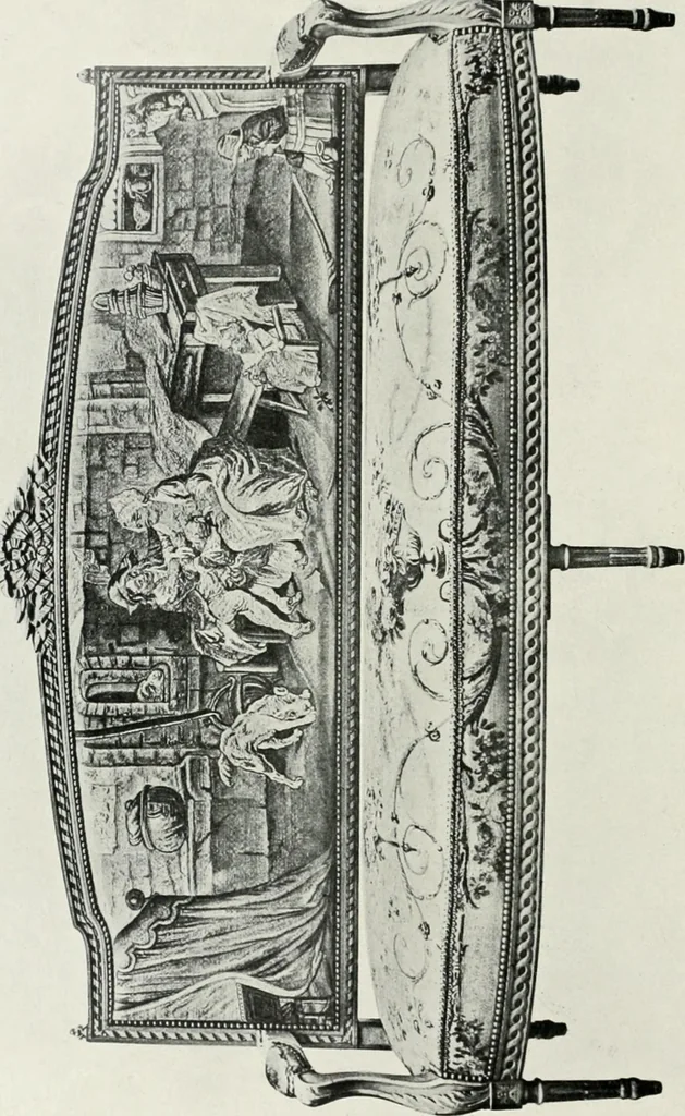 An illustration from Louis XVI furniture, 1913, leaf 251