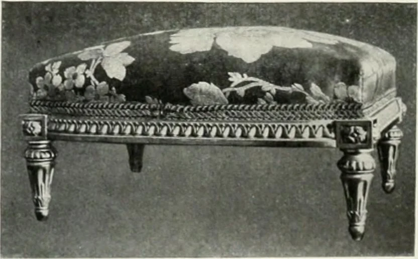 An illustration from Louis XVI furniture, 1913, leaf 255